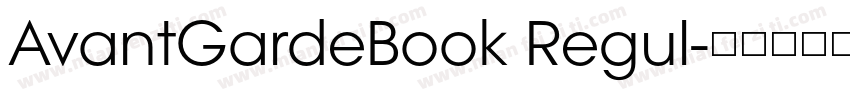 AvantGardeBook Regul字体转换